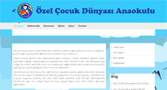 Desktop Screenshot of ozelcocukdunyasi.com