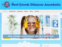 Tablet Screenshot of ozelcocukdunyasi.com